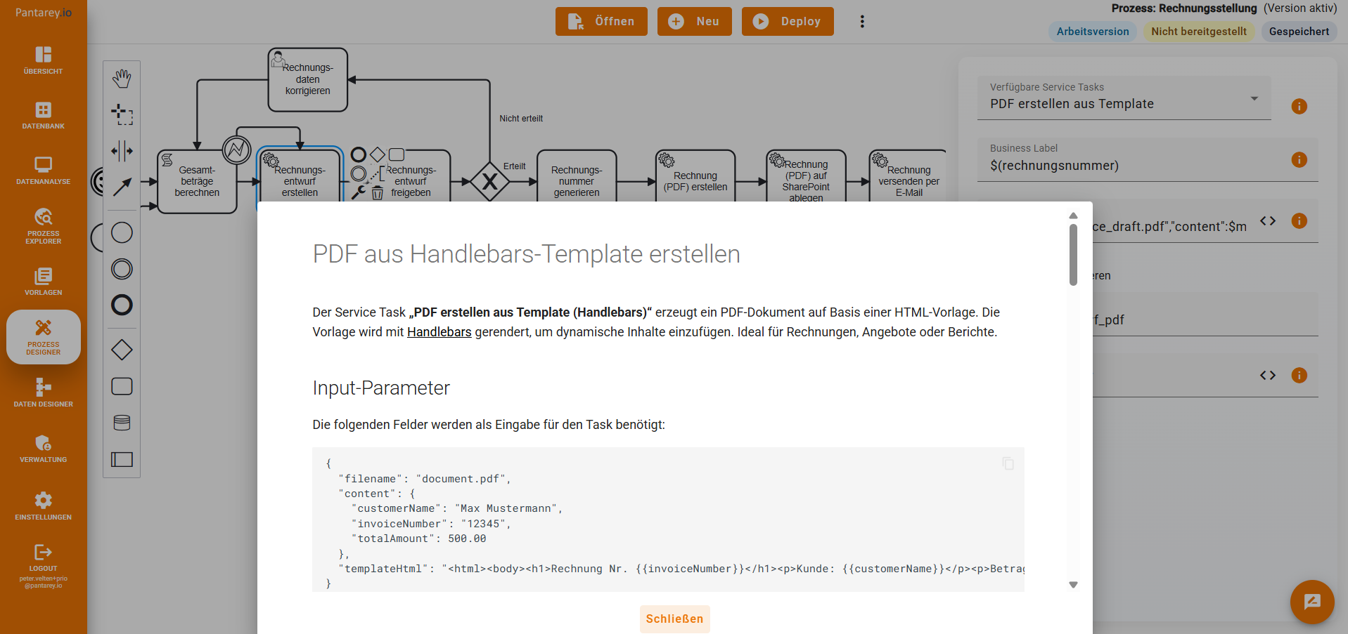MkDocs documentation embedded directly within an Angular app